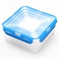 610ml Zhenqi Reusable Airtight Microwave Safe Kitchen Plastic Box Food storage 4