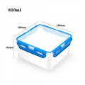 610ml Zhenqi Reusable Airtight Microwave Safe Kitchen Plastic Box Food storage 7