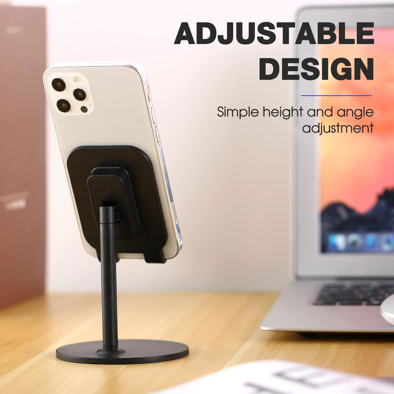 New Design Zhenqi Solid Adjustable Sturdy Lightweight Desktop Phone Holder 3