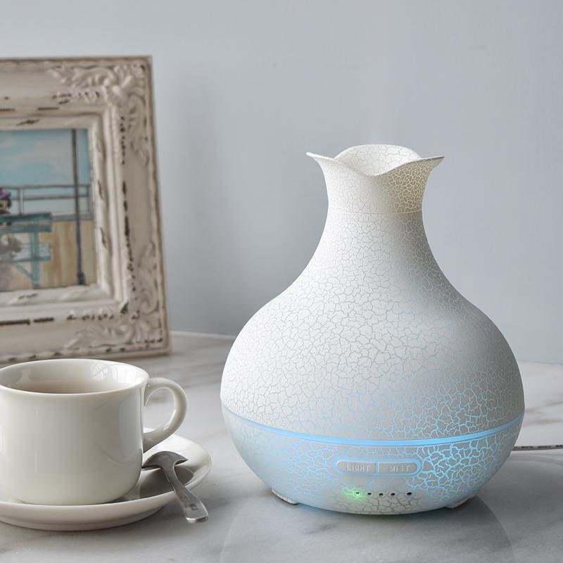 2023 New Arrivel Zhenqi Clover Vase Humidifier LED Light with Timing Funtion 2