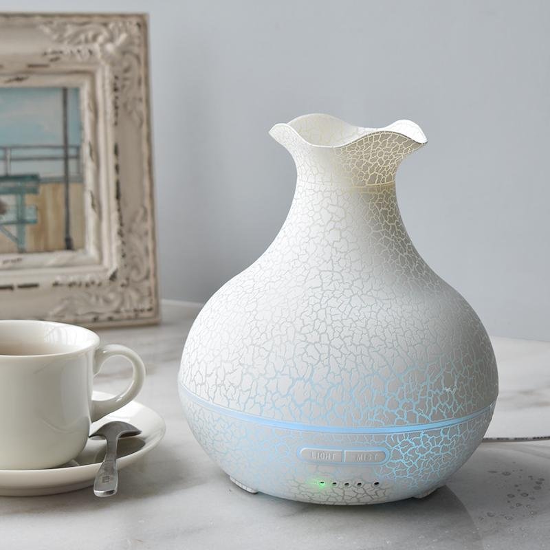 Zhenqi Heavy Fog amount Vase Humidifier Scent Aroma Diffuser 7 Colors LED Light 2