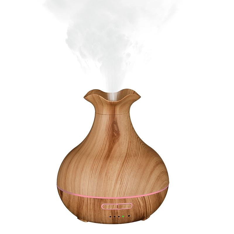 Zhenqi Heavy Fog amount Vase Humidifier Scent Aroma Diffuser 7 Colors LED Light 4
