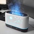 2023 Zhenqi Flame Humidifier 7 Colors LED Lights for Office With Remote Control  2