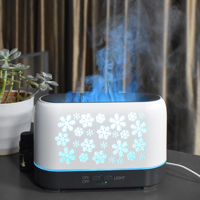 New Arrivel Zhenqi Snowflake Humidifier Scent Diffuser Timing Funtion LED Light 