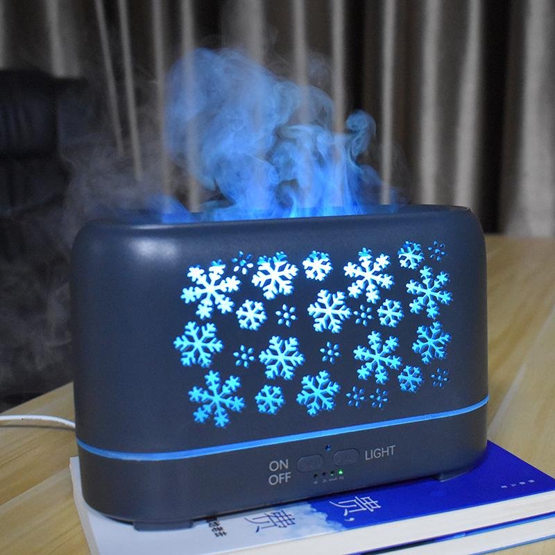 New Arrivel Zhenqi Snowflake Humidifier Scent Diffuser Timing Funtion LED Light  5