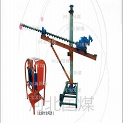 Pneumatic column drilling rig - with forward and reverse rotation function for e