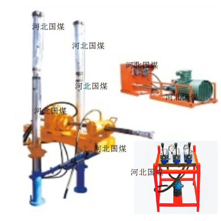 擺線液壓馬達驅動柱裝式液壓旋轉鑽機 5