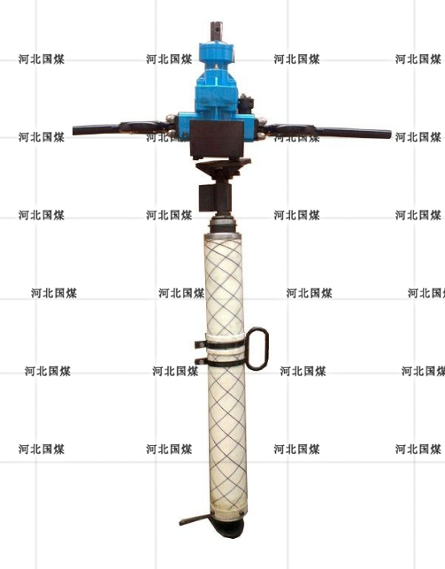 Pedestal support pneumatic handheld drilling rig
