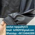 Top quality pebbled double breasted goatskin jacket