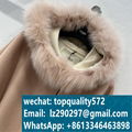 New autumn and winter color block hooded cape coat