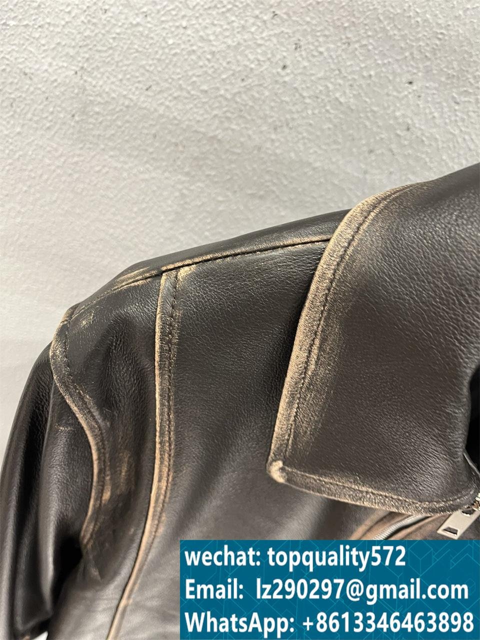 Stained leather jacket 5