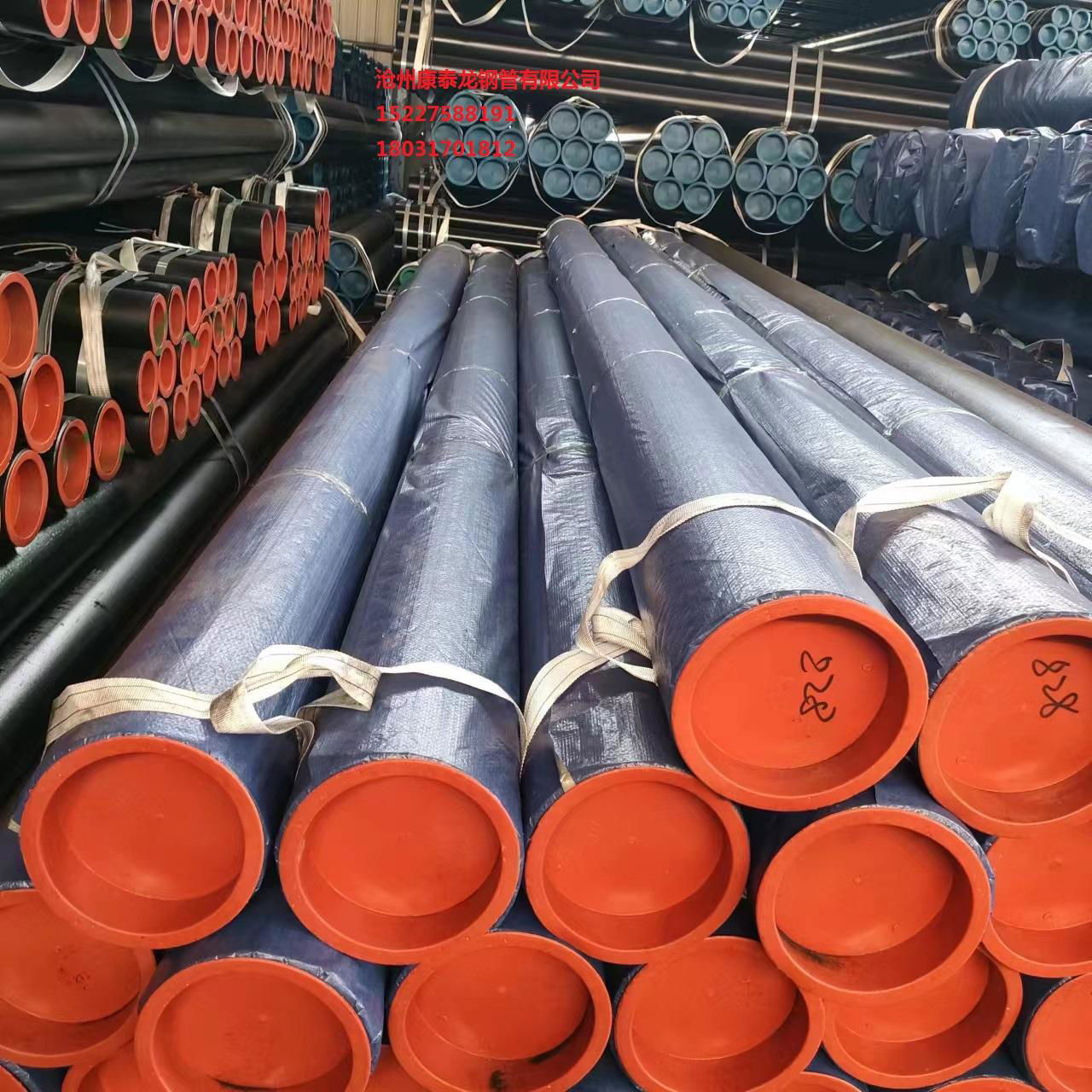 Cangzhou X42 large diameter spiral welded steel pipe 4