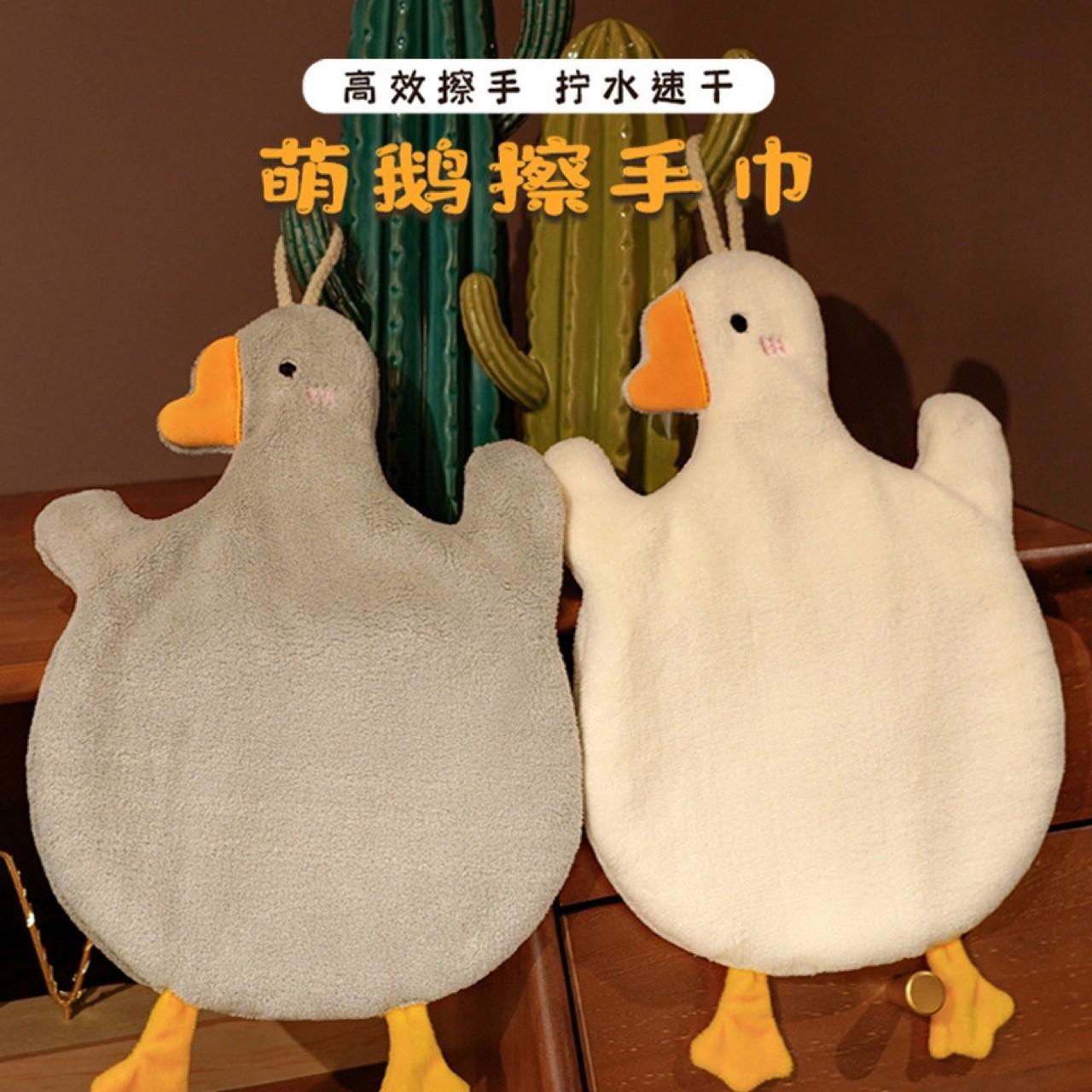 Kitchen towel Cartoon duck goose hanging handkerchief 5