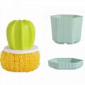 Household kitchen cleaning brush prickly pear wash dishes brush potted plants 3