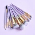 10 Clove Purple Diamond Makeup Brush Set 4