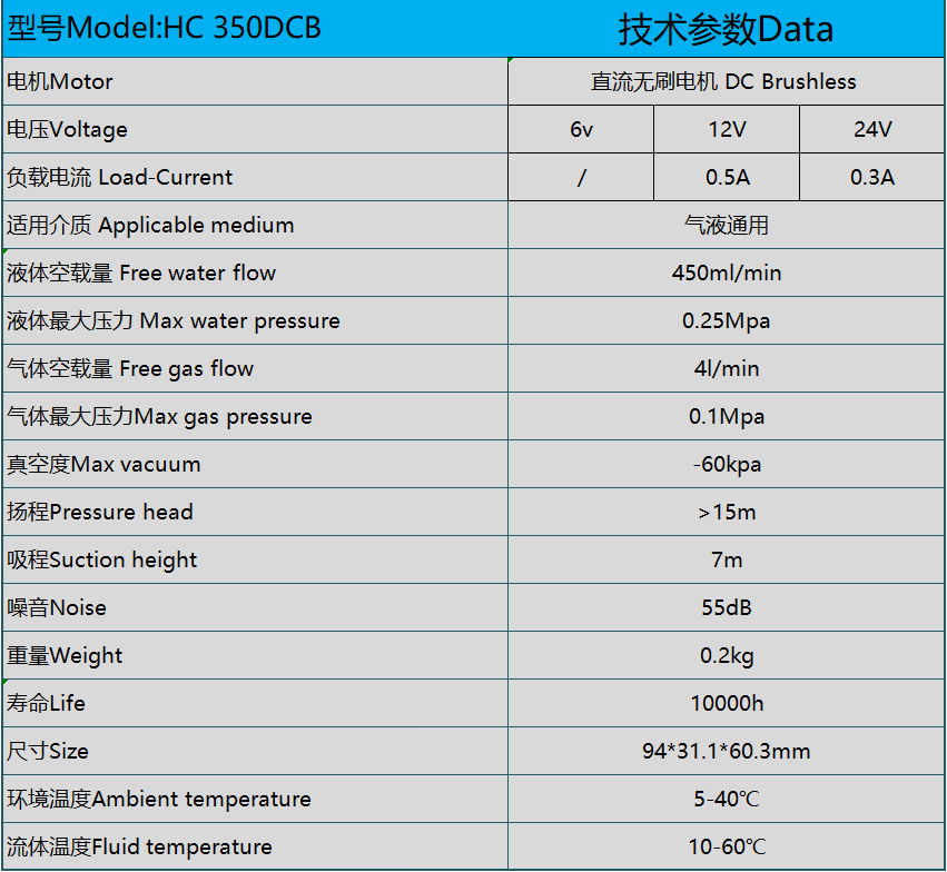 噴碼墨泵12v實驗生化儀器無油小型水泵采樣氣泵醫療微型隔膜泵 2