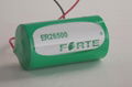 3.6V 鋰亞電池ER26500 C size 9000mAh 智能水表電表熱表