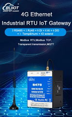 工业4G以太网远程监测Modbus转MQTT RTU网关