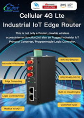 4G無線以太網Modbus轉Wifi MQTT邊緣計算網關路由器