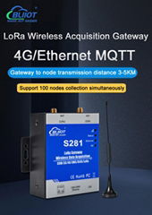 4G无线数据采集LoRa转MQTT LoRa网关