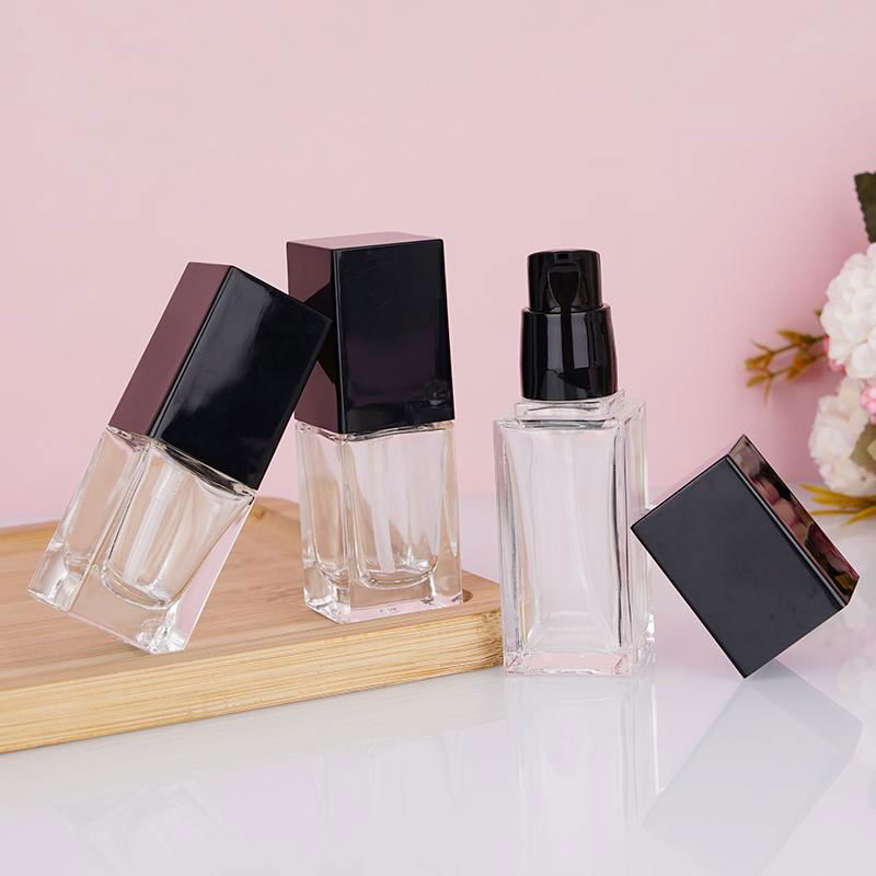 skincare serum glass bottle lotion pump bottle foundation bottle 3