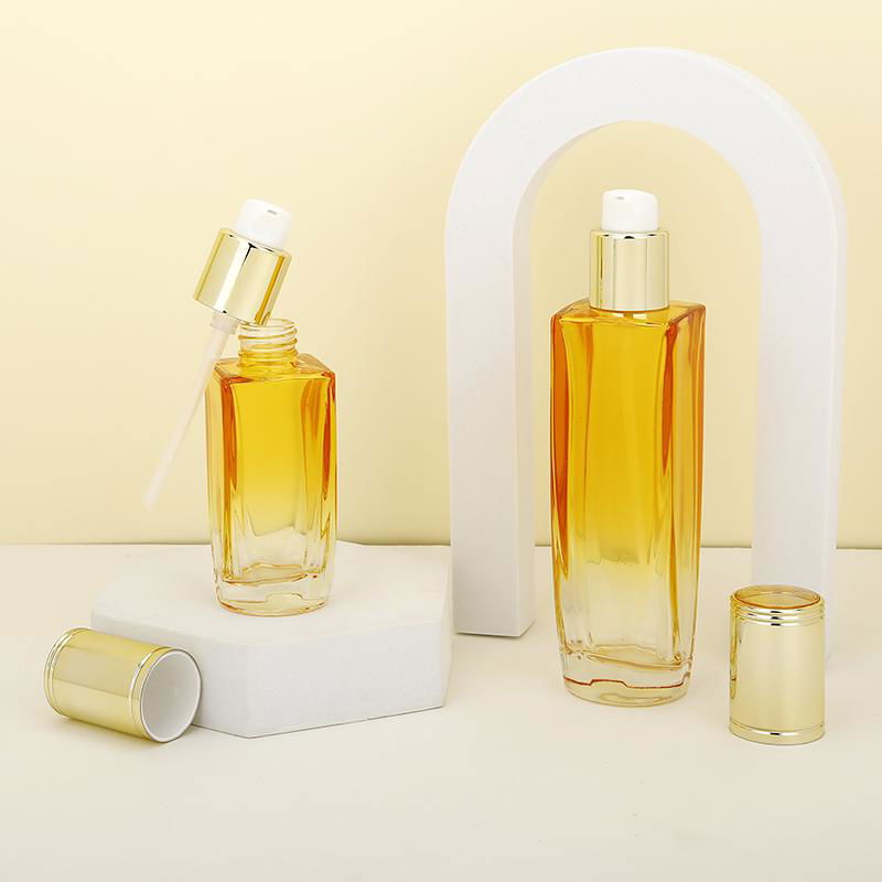 glass cosmetic bottle cream jar serum bottle 4