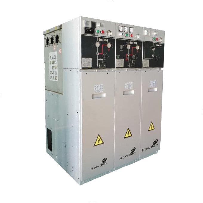 High and low voltage gas insulated cabinets