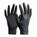 disposable black nitrile examination gloves safety glove 4