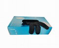 disposable food grade black nitrile exam gloves powder free  2