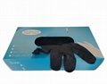 disposable food grade black nitrile exam gloves powder free  3