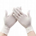 disposable white medical nitrile examination gloves safety glove 3