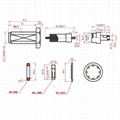 RF1.13線15mm加長螺紋SMA母直U.FL IPEX跳線GSM GPS天線連接線 2