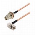 RG179 cable BNC female BNC angle cable