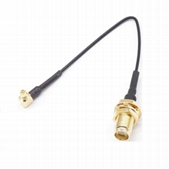 RG174 cable SMA female MMCX angle cable adapter GSM gps antenna cable connector