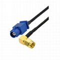 RG174 cable SMA male FAKRA male cable