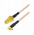 RG316 RP-SMA female MMCX male cable