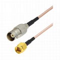 RG316 SMA male BNC female straight cable