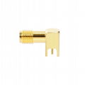 SMA female RF connector 17mm PCB mount