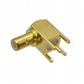 SMB male RF connector 13.5mm PCB mount
