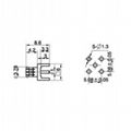 PCB安裝8.5mm長MCX公直鍍金MCX公頭PCB焊接插頭MCX天線接頭 2