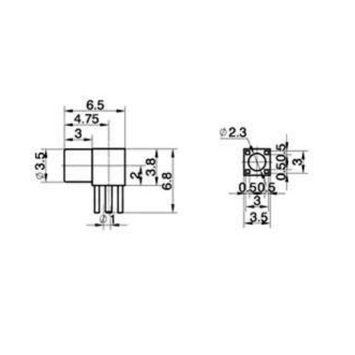 PCB安装6.5mm长MMCX母弯镀金MMCX母头PCB焊接插头MMCX天线接头 2