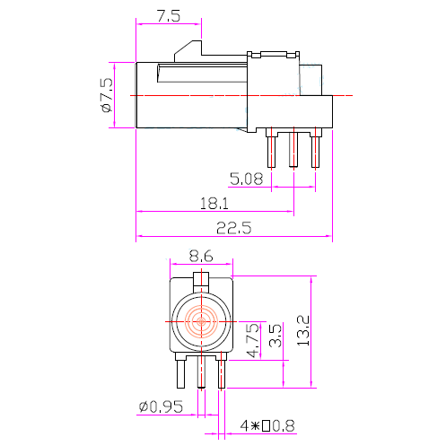 PCB安裝FAKRA彎公PCB焊接插頭C型FAKRA gps glonass天線接頭 2