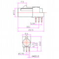 FAKRA male code C PCB mount FAKRA angle PCB solder gps glonass antenna connector