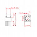 PCB安裝7.5mm長MMCX公直鍍金MMCX公頭PCB焊接插頭MMCX天線接頭 2