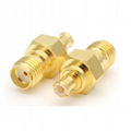 SMA female plug MCX male jack adapter