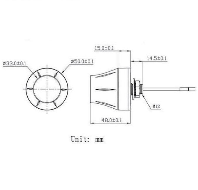 螺丝安装防水室外用高增益GPS Glonass天线SMA公直有源Glonass GPS车载天线 2