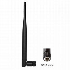 swivel sma male 7dBi high gain omni directional GSM 3G multi band rubber antenna