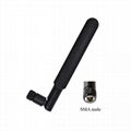 5dbi high gain flexible GSM 3G rubber aerial sma elbow gprs multi band antenna