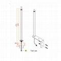 支架牆面安裝室外用5dBi高增益gsm 3g天線SMA公直全向3g gprs車載天線 2