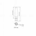 SMA公直53mm长小尺寸全向gprs gsm 3g 4g lte橡皮天线